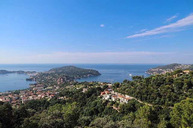 View of French Riviera.